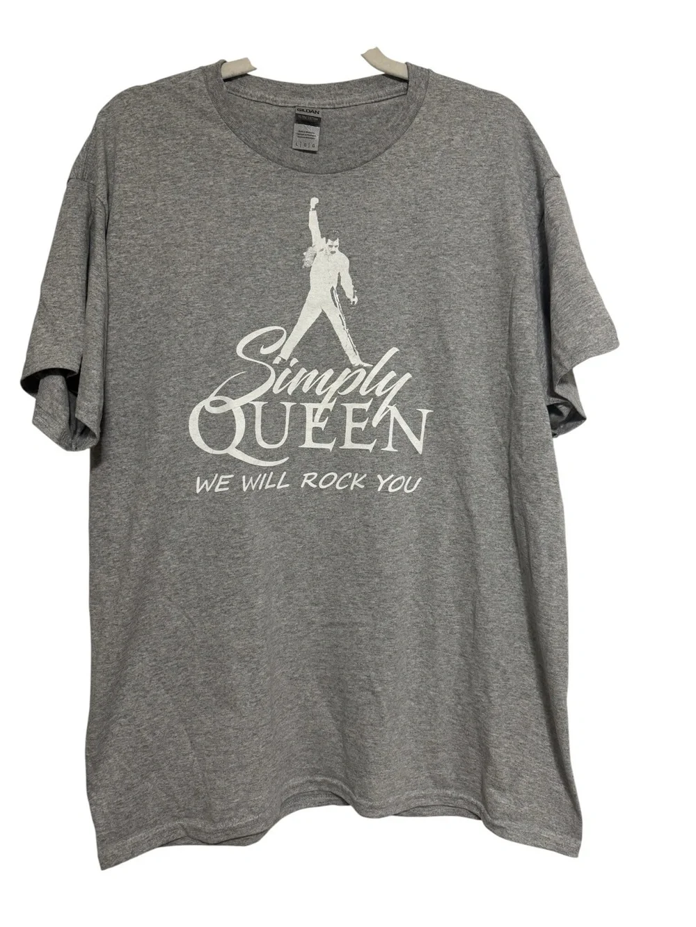 Simply QUEEN Grey Freddie Mercury Wembley Silhouette “We Will Rock You